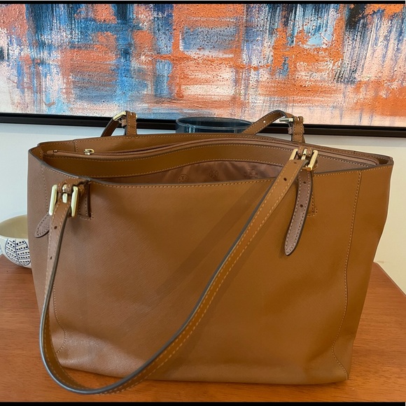 TORY BURCH Emerson Leather Tote bag - Picture 2 of 3